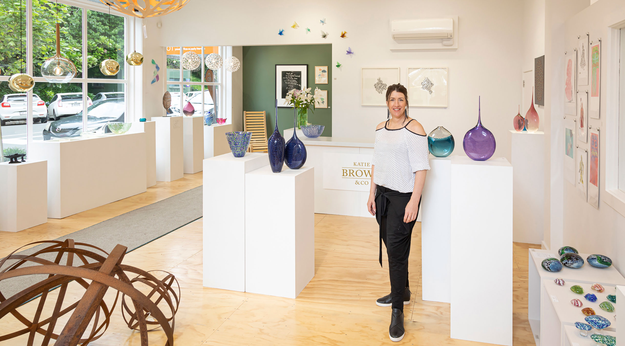 Katie Brown in the Katie Brown & Co Gallery and Store